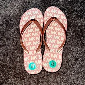 pink michael kors wedge sandals